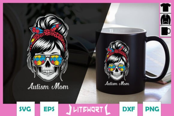Autism Mom Awareness Messy Bun SVG: A Designer’s Review