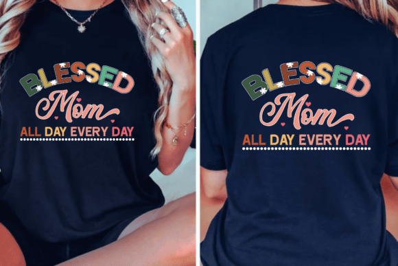 Blessed Mom Mother s Day Design SVG, PNG Review