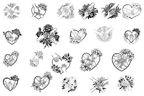 Floral Mom and Babies Hands SVG Bundle Review