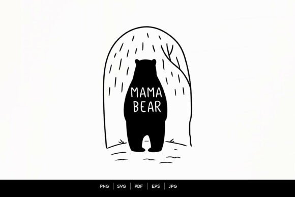 Mama Bear Minimal Bear Silhouette: A Designer's Review
