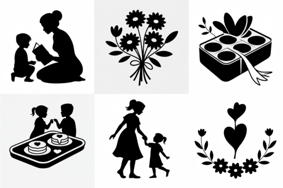 Mom and Kids Silhouette SVG Bundle: A Designer’s Review