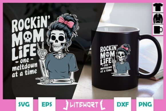 Rocking Mom Life One Meltdown SVG: Real Embroidery Review